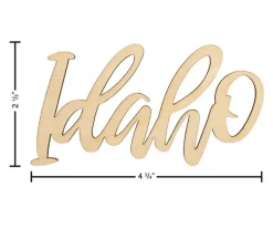 Leisure Arts Wood Word – Medium – Idaho
