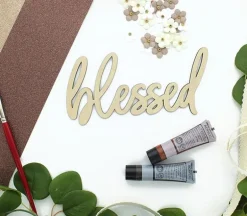 Leisure Arts Wood Word – Medium – Blessed
