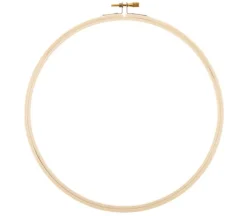 Leisure Art Essentials Wooden Embroidery Hoops – Round – 8-inch
