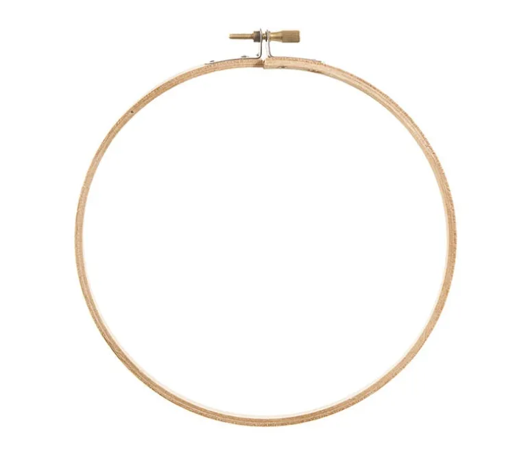 Leisure Art Essentials Wooden Embroidery Hoops – Round – 6-inch