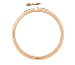 Leisure Art Essentials Wooden Embroidery Hoops – Round – 4-inch