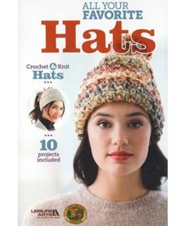 Leisure Arts All Your Favorite Hats Crochet Book