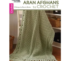Leisure Arts Crochet Aran Afghans Book