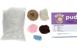 Leisure Arts Pudgies Crochet Kit – Tan Highland Cow