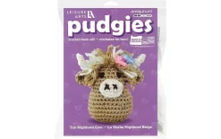 Leisure Arts Pudgies Crochet Kit – Brown Highland Cow