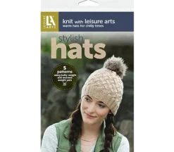 Leisure Arts Stylish Hats Knit Pattern Book