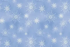 Let it Snow-man Plaid Medium Blue