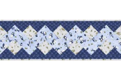 Let it Snow-man Snowflakes on Dark Blue