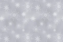 Let it Snow-man Snowflakes on Dark Blue