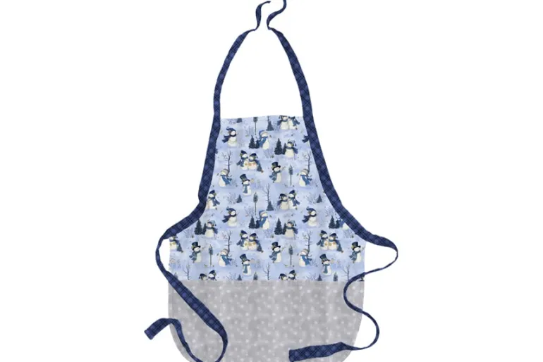 Let it Snow-man Snowflakes on Dark Blue