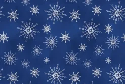 Let it Snow-man Snowflakes on Grey