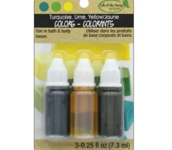 Life of the Party Liquid Colors – Yellow Turquoise and Lime