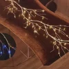 6′ Lighted Birch Garland with Warm White & Multicolor LEDs, White