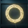 Lighted Wire Wreath – Large