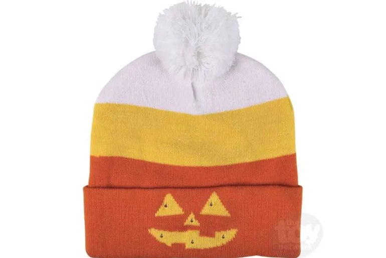 Light-Up Jack O Lantern Beanie Hat