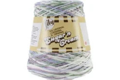 Lily Sugar n Cream Yarn – 14-Ounce Cone – Black