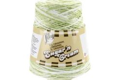 Lily Sugar n Cream Yarn – 14-Ounce Cone – Key Lime Pie Ombre