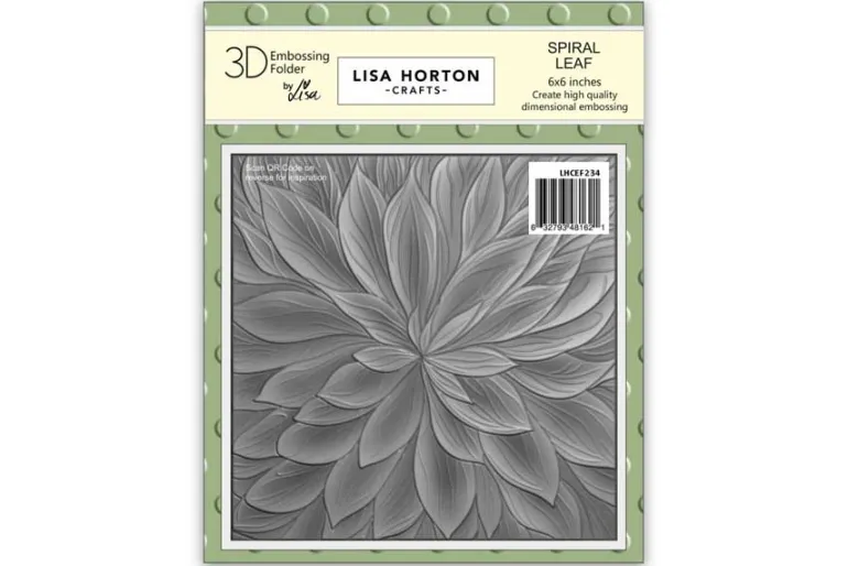 Lisa Horton Crafts Abstract Dahlia 6″ x 6″ 3D Embossing Folder