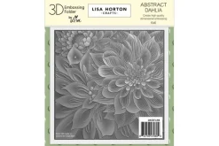 Lisa Horton Crafts Floral Heart 6″ x 6″ 3D Embossing Folder + Die