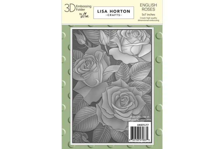 Lisa Horton Crafts Garden Greenery 5″ x 7″ 3D Embossing Folder