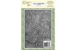 Lisa Horton Crafts Garden Greenery 5″ x 7″ 3D Embossing Folder