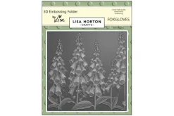 Lisa Horton Crafts Spiral Leaf 6″ x 6″ 3D Embossing Folder