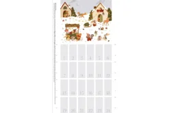 Little Forest Advent Calendar Fabric Panel, 24-in by 43-in