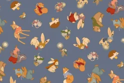 Little Forest Woodland Animal Towel Band cut, 22 1/2-in by 43-in
