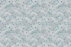 Magical Night Constellations on Grey