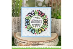 Magic Iris Butterfly Wreath Add-On Dies
