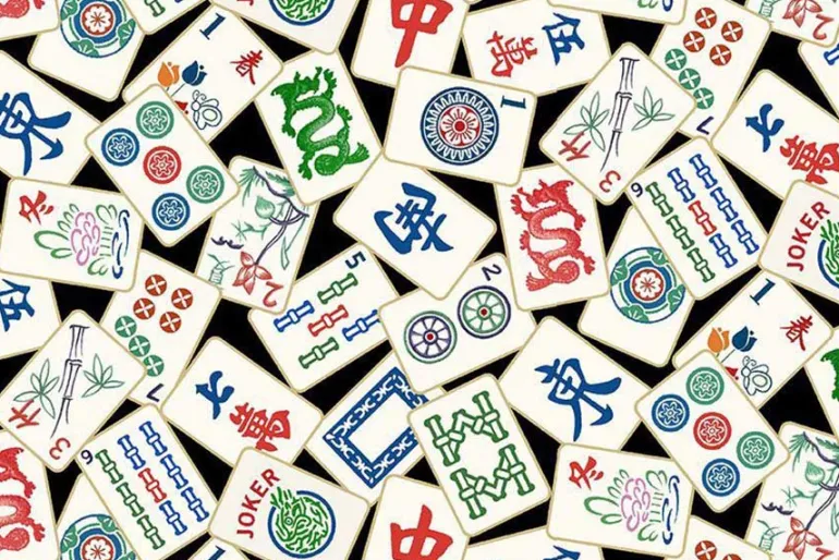 Mahjong Tiles Grid