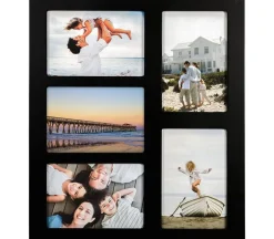 Malden International Collage Wall Frame – Black – 5 Openings at 4×6