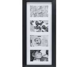 Malden International Collage Wall Frame – Berkley Black – 4 Openings at 4×6