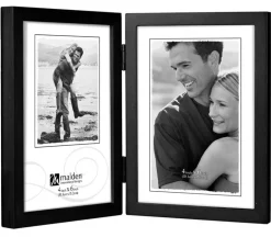 Malden Wood Picture Frame – Black Double Vertical (view sizes)
