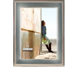 Malden Wood Picture Frame – Silver Metal 5×7