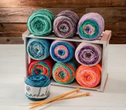 Mandala Watercolor Ombre Yarn Cake (see colors)