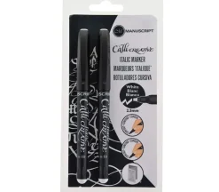 Manuscript Callicreative White Markers 2.5Mm – 2 Piece