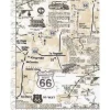 Map of Route 66 on Natural