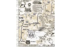 Map of Route 66 on Natural