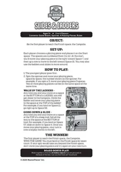 Masterpieces Jr Ranger Slides and Ladders Board Game