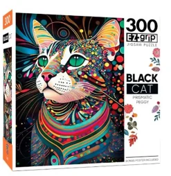 Masterpieces Black Cats – Prismatic Peggy Puzzle – 300 Piece