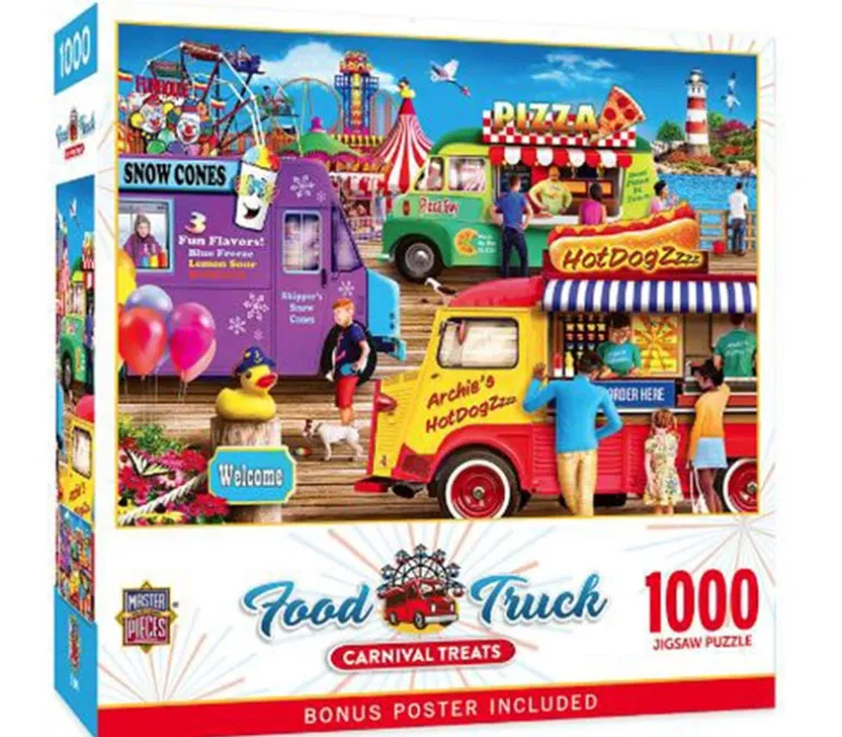 Masterpieces Food Truck Roundup Carnival Treats Puzzle – 1000 Piece