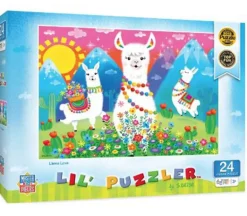 Masterpieces Lil Puzzler Llama Love Puzzle – 24 Piece
