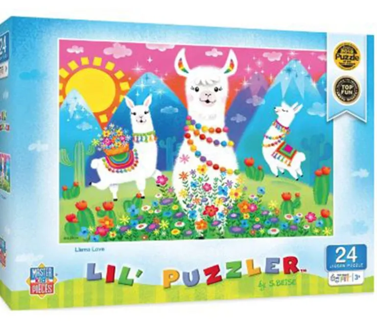 Masterpieces Lil Puzzler Llama Love Puzzle – 24 Piece