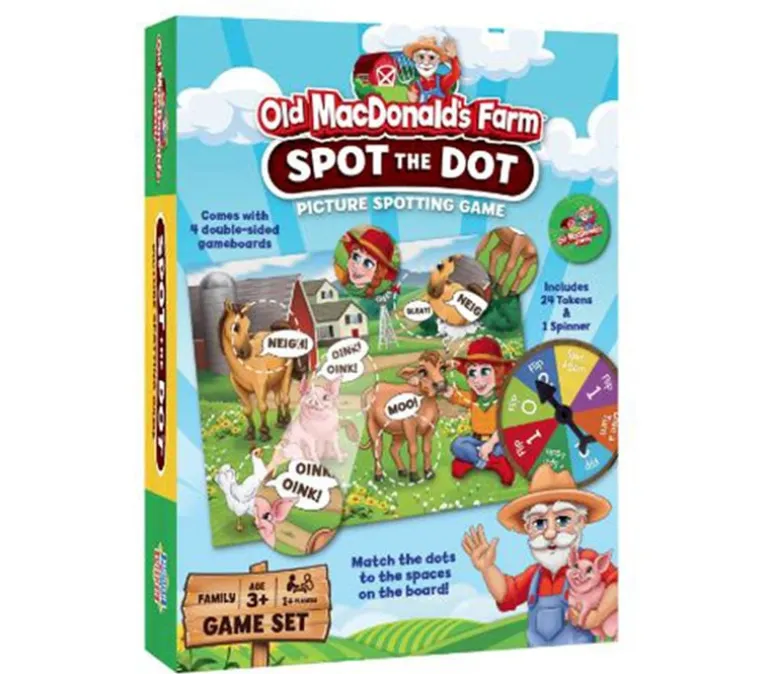 Masterpieces Old MacDonalds Farm Spot the Dot Game