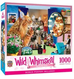 Masterpieces Stained Glass Purrfect Glass Puzzle – 1000 Piece