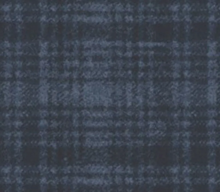 Maywood Studio Woolies Flannel Windowpane Dark Navy