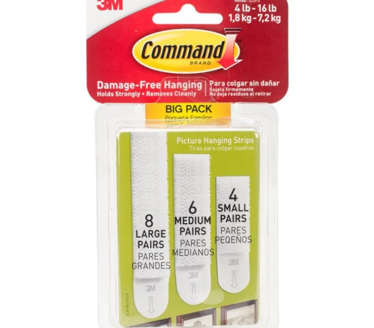 3M Command Assorted Picture Hanging Strips Big Pack