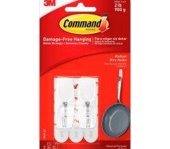 3M Command Medium Wire Hooks – 2 Hooks