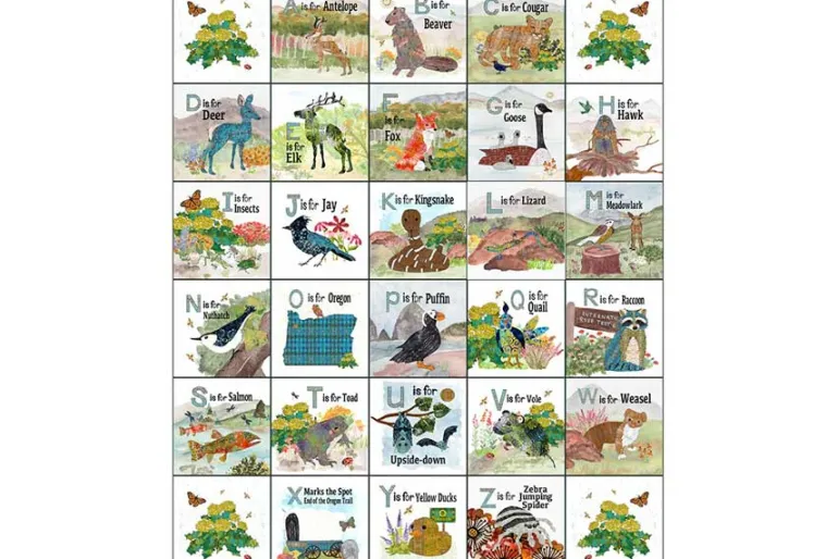 Meadow Brook Batiks Tracks in Green Yellow